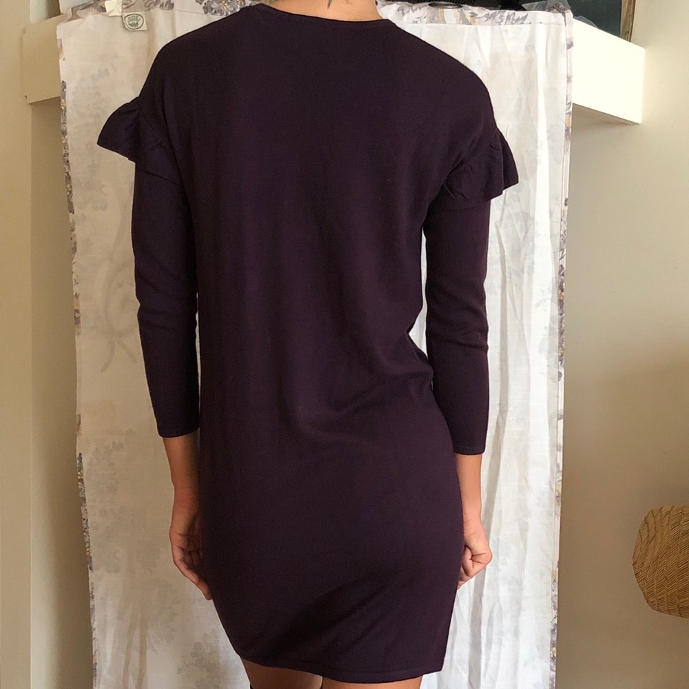 Philosophy Purple Ruffle Shoulder Long Sleeve - Picture 4 of 4